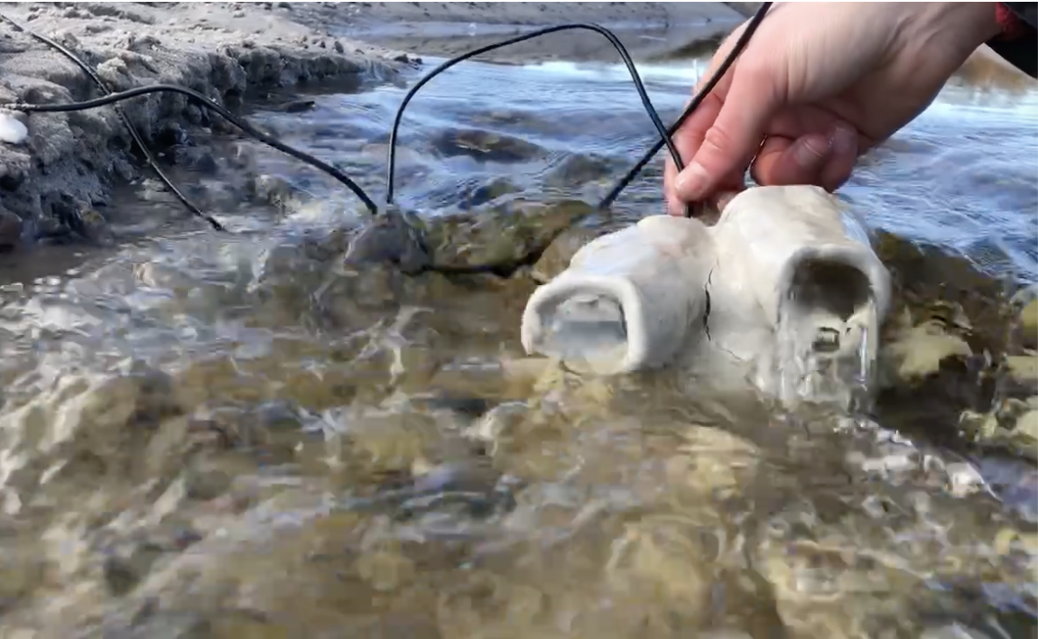 making water instruments from clay